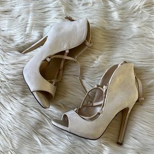 High heel booties